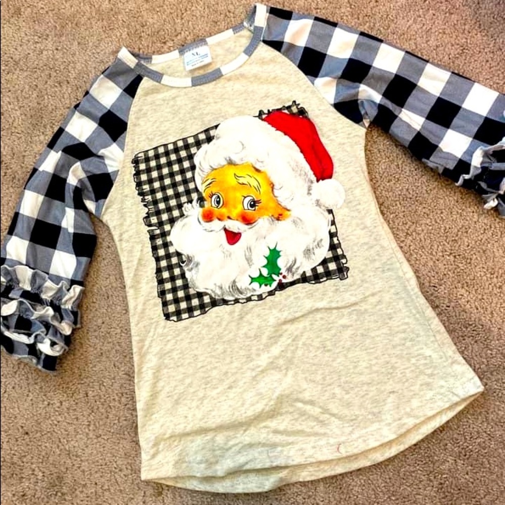 Boutique girls holiday top